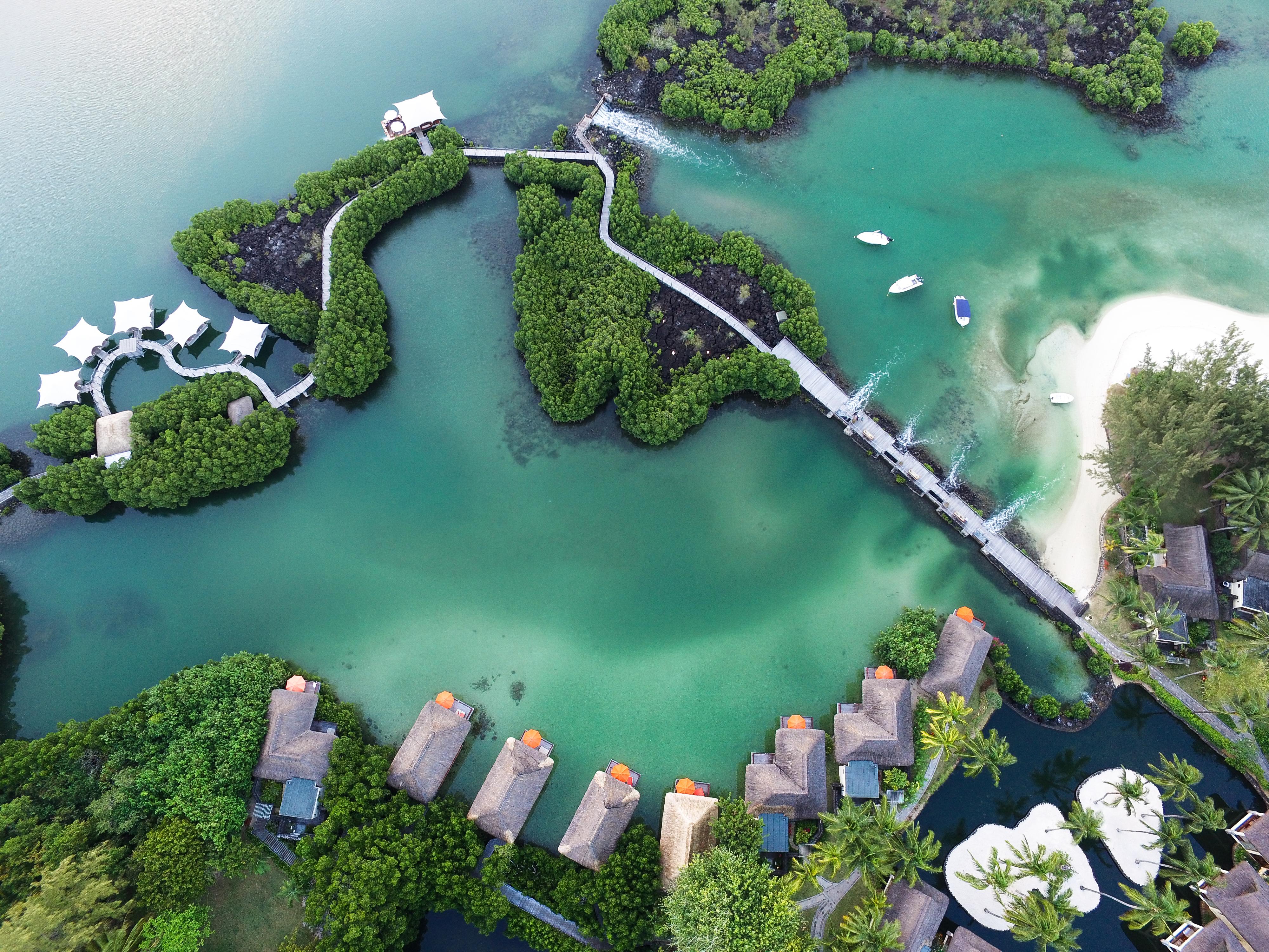 Constance Prince Maurice Post of Flacq Exterior foto Aerial view of the resort
